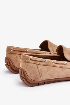 Online Boto Męskie Zamszowe Wsuwane Mokasyny Brązowe Rayan