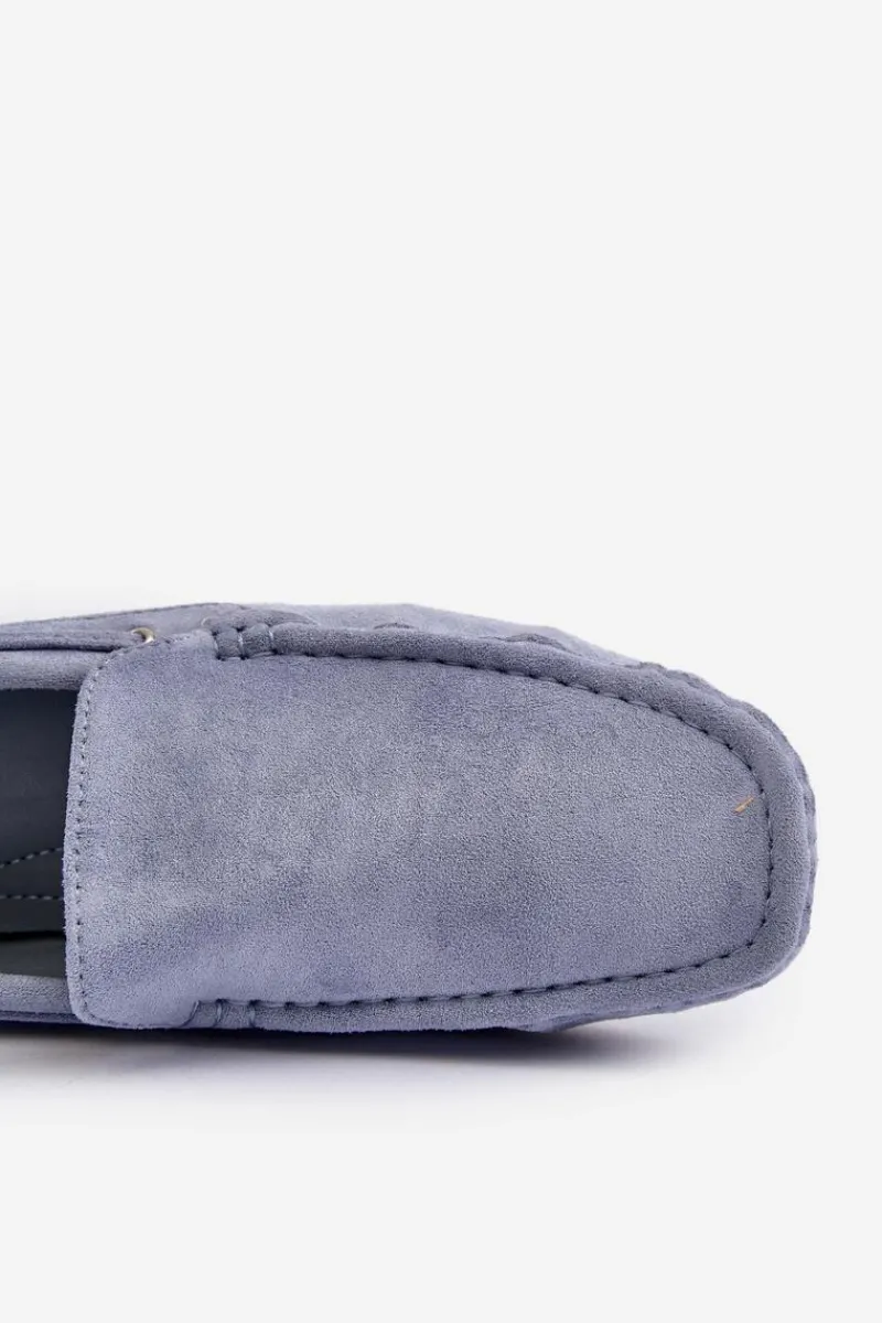 Online Męskie Zamszowe Wsuwane Mokasyny Błękitne Rayan Męskie Mokasyny Wsuwane
