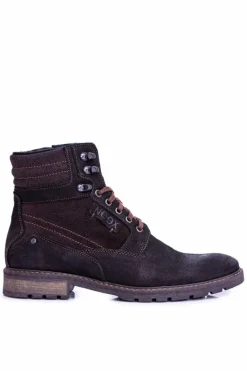 Outlet Neex Czarne Skórzane Ocieplane Męskie Botki Grigor Męskie Botki Męskie