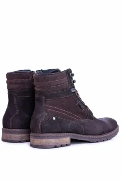 Outlet Neex Czarne Skórzane Ocieplane Męskie Botki Grigor Męskie Botki Męskie