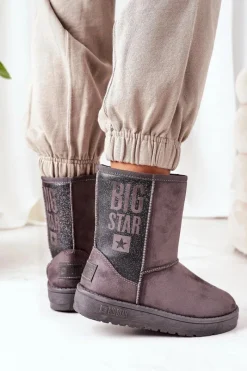 Big Star Shoes Śniegowce Big Star EE274417 Szare