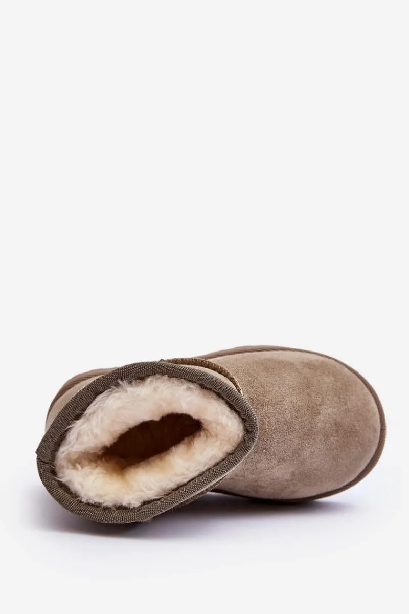 Sale Śniegowce Botki Ocieplane Dziecięce Zielone Leonora Dzieci Dziewczęce|Dziewczęce