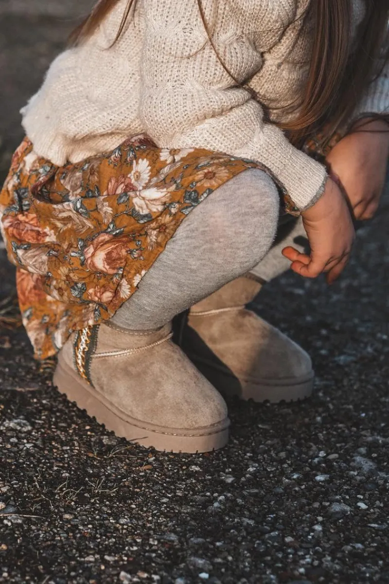 Sale Śniegowce Botki Ocieplane Dziecięce Zielone Leonora Dzieci Dziewczęce|Dziewczęce