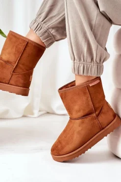 Discount Śniegowce EE2R4028C Brązowe Damskie Śniegowce Damskie