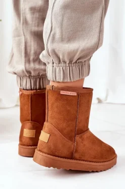 Discount Śniegowce EE2R4028C Brązowe Damskie Śniegowce Damskie