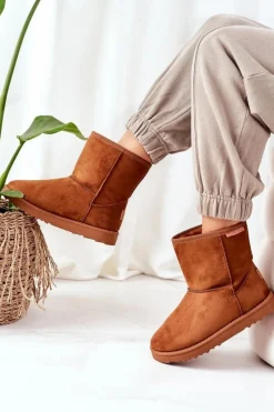 Discount Śniegowce EE2R4028C Brązowe Damskie Śniegowce Damskie