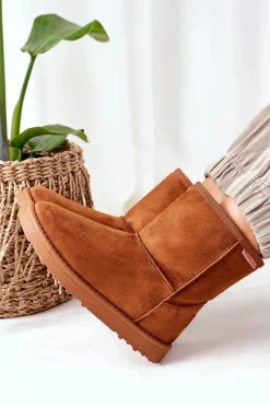 Discount Śniegowce EE2R4028C Brązowe Damskie Śniegowce Damskie