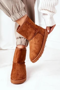 Discount Śniegowce EE2R4028C Brązowe Damskie Śniegowce Damskie