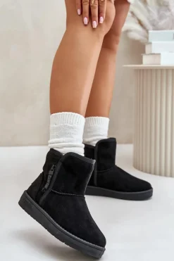 Hot Śniegowce Damskie Big Star OO274A163 Czarne Damskie Śniegowce Damskie