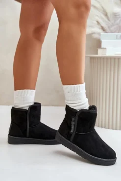 Hot Śniegowce Damskie Big Star OO274A163 Czarne Damskie Śniegowce Damskie