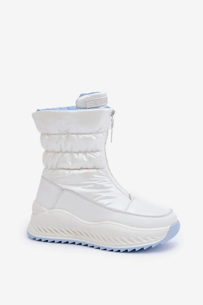 Śniegowce Damskie>Big Star Shoes Śniegowce Damskie Big Star OO274A396 Białe Biały