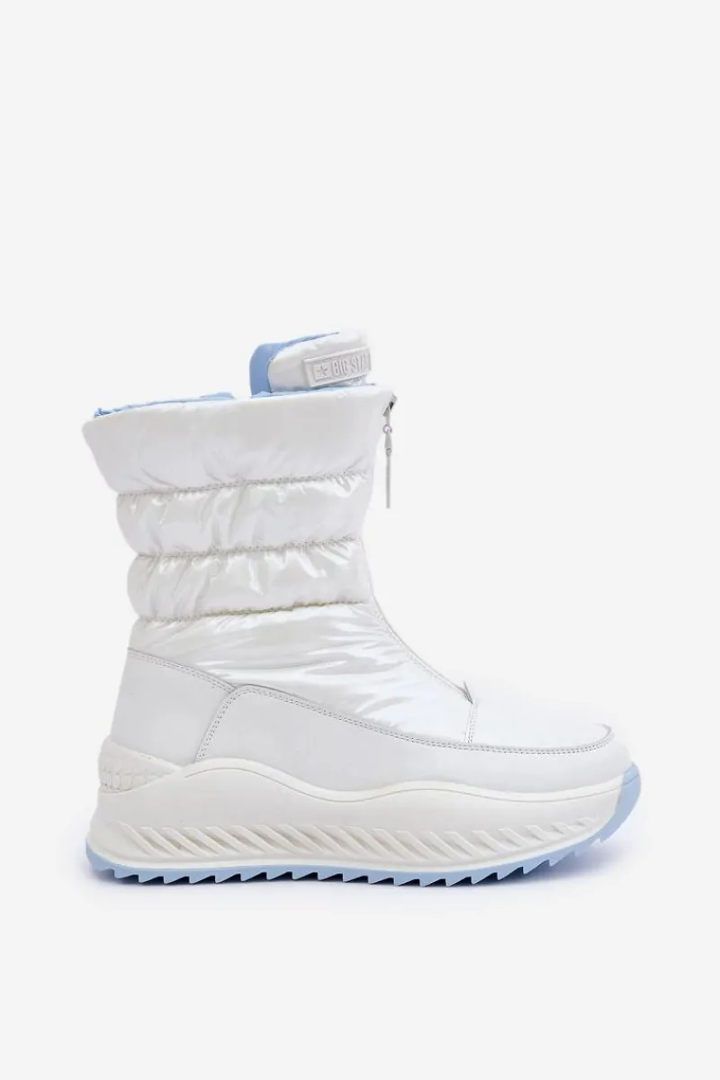 Śniegowce Damskie>Big Star Shoes Śniegowce Damskie Big Star OO274A396 Białe Biały