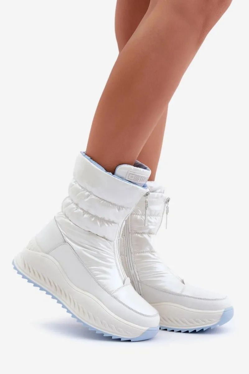 Śniegowce Damskie>Big Star Shoes Śniegowce Damskie Big Star OO274A396 Białe Biały