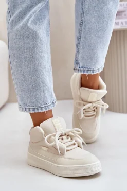 Buty Sportowe Big Star|Śniegowce Damskie>Big Star Shoes Śniegowce Damskie Big Star OO274A531 Kremowe Biały