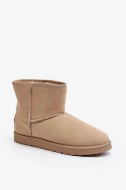 Online Cross Jeans Śniegowce Damskie MM2R4023C Beżowe Beżowy