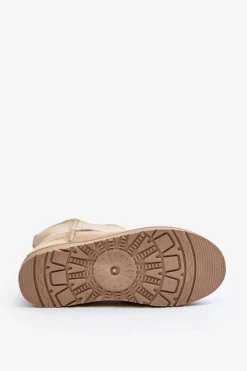 Online Cross Jeans Śniegowce Damskie MM2R4023C Beżowe Beżowy