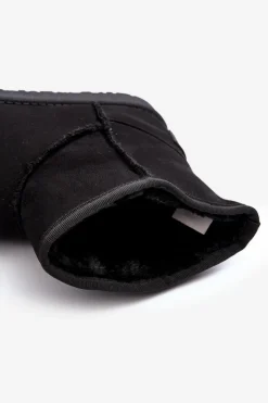 Outlet Śniegowce Damskie MM2R4024 Czarne Damskie Śniegowce Damskie