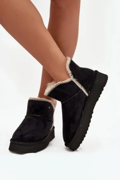 Śniegowce Damskie>Wrangler Śniegowce Damskie Na Platformie 20253093.25Y Czarne Czarny