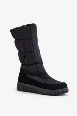 Śniegowce Damskie|Kozaki Płaskie><noscript><img width=