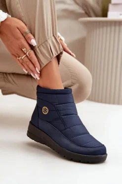 Śniegowce Damskie></noscript>Evento Śniegowce Damskie Ocieplane Granatowe Helis Niebieski