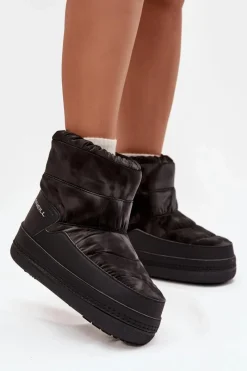 New Śniegowce Damskie LISA CHELSEA WOMEN MID 90253013.11A Czarne Damskie Śniegowce Damskie