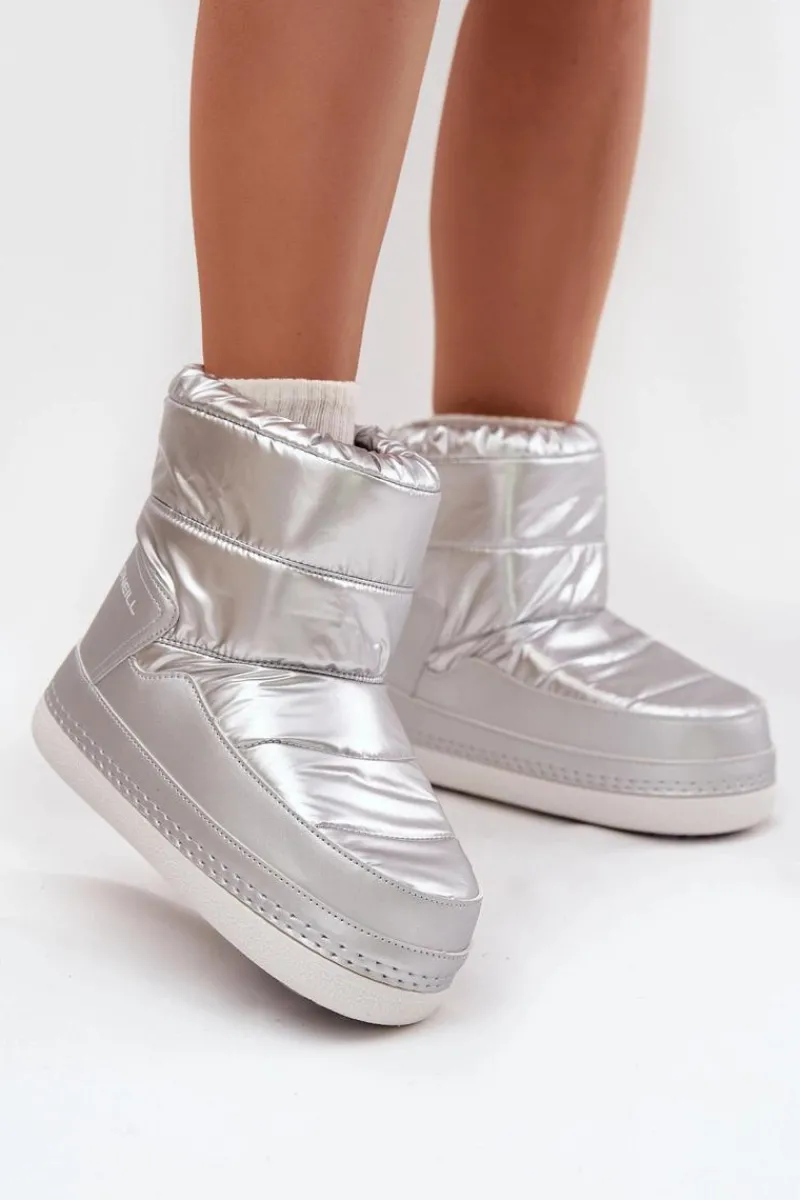 Outlet Śniegowce Damskie LISA CHELSEA WOMEN MID 90253013.01T Srebrne Damskie Śniegowce Damskie