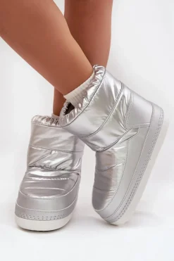 Outlet Śniegowce Damskie LISA CHELSEA WOMEN MID 90253013.01T Srebrne Damskie Śniegowce Damskie