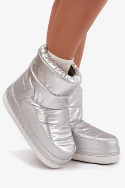 Outlet Śniegowce Damskie LISA CHELSEA WOMEN MID 90253013.01T Srebrne Damskie Śniegowce Damskie