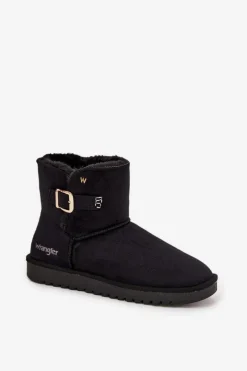 New Wrangler Śniegowce Damskie Z Klamrą 20253091.25Y Czarne Czarny