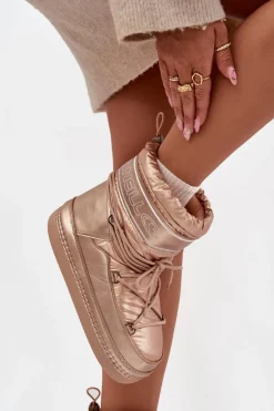 Śniegowce Damskie>O'Neill Śniegowce Damskie Z Wiązaniem LISA WOMEN HIGH 90253012.99U Złote Złoty