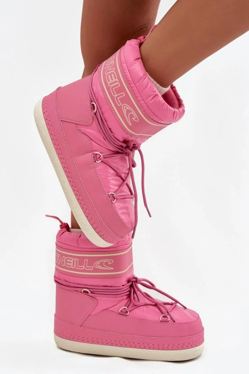 Hot O'Neill Śniegowce Damskie Z Wiązaniem LISA WOMEN HIGH 90253012.01U Różowe Różowy