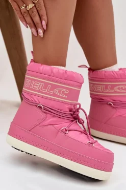 Hot O'Neill Śniegowce Damskie Z Wiązaniem LISA WOMEN HIGH 90253012.01U Różowe Różowy