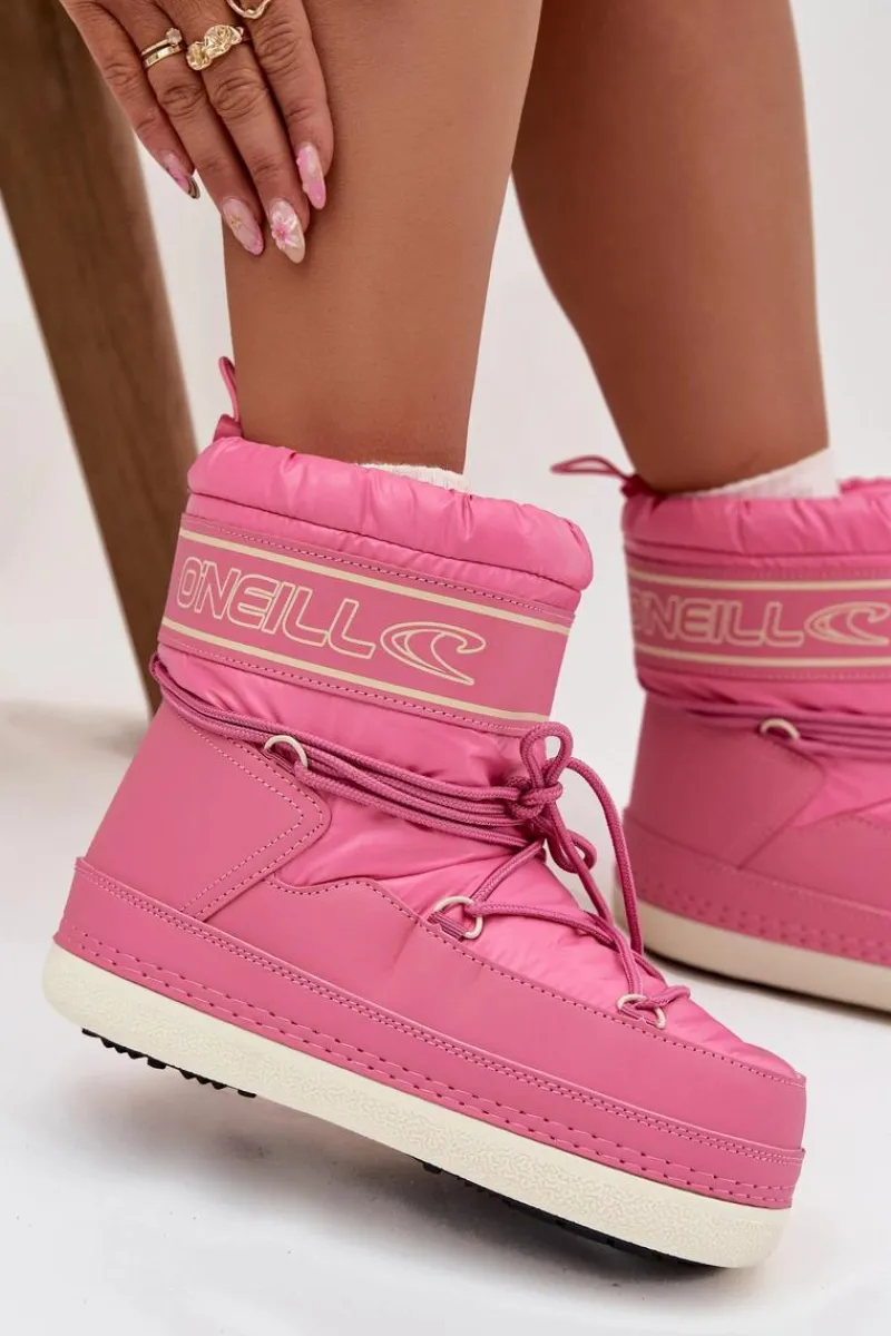 Hot O'Neill Śniegowce Damskie Z Wiązaniem LISA WOMEN HIGH 90253012.01U Różowe Różowy