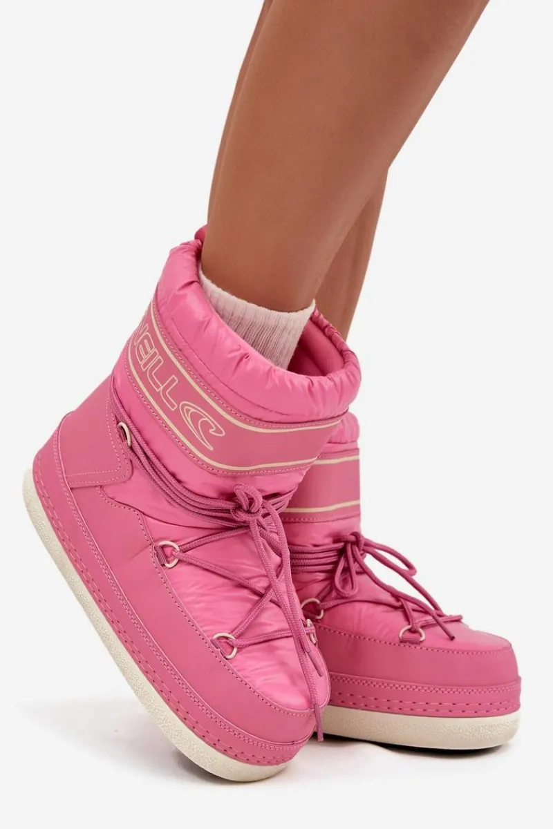 Hot O'Neill Śniegowce Damskie Z Wiązaniem LISA WOMEN HIGH 90253012.01U Różowe Różowy