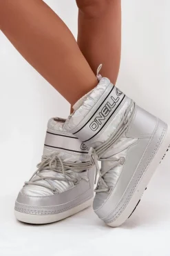 New O'Neill Śniegowce Damskie Z Wiązaniem LISA WOMEN HIGH 90253012.99S Srebrne Srebrny