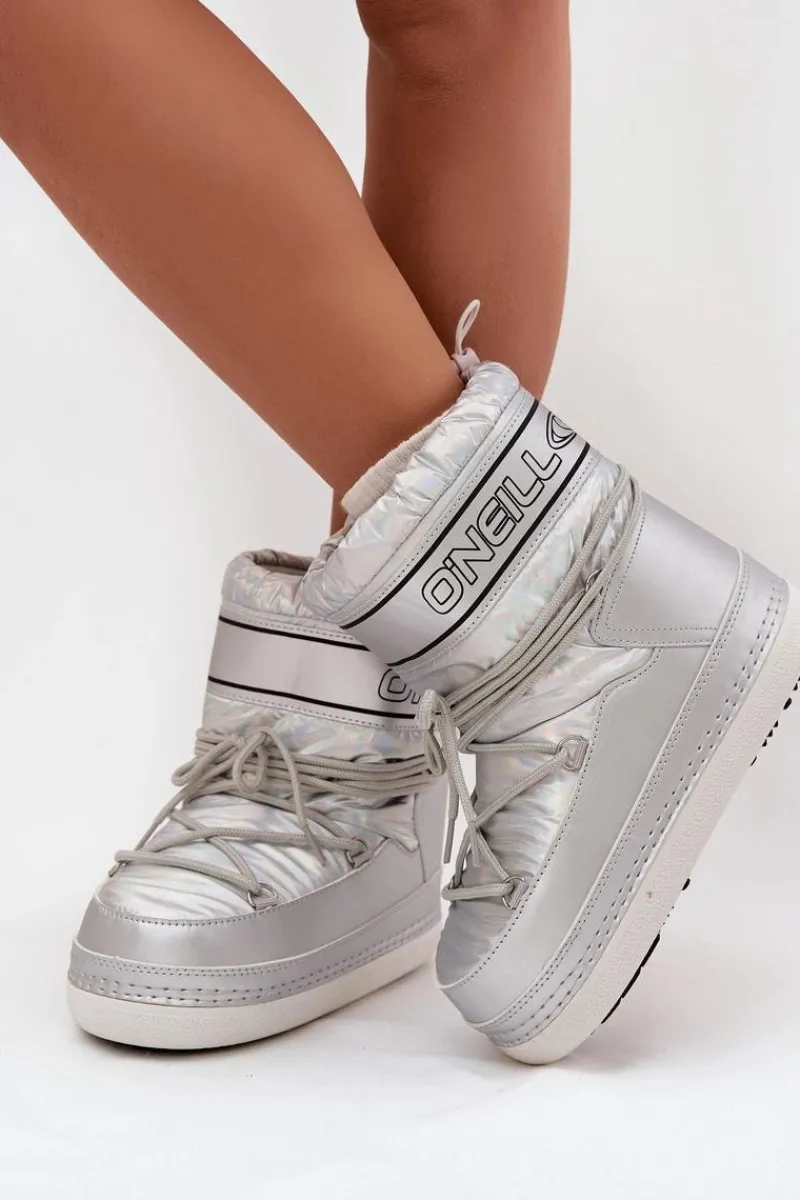 New O'Neill Śniegowce Damskie Z Wiązaniem LISA WOMEN HIGH 90253012.99S Srebrne Srebrny