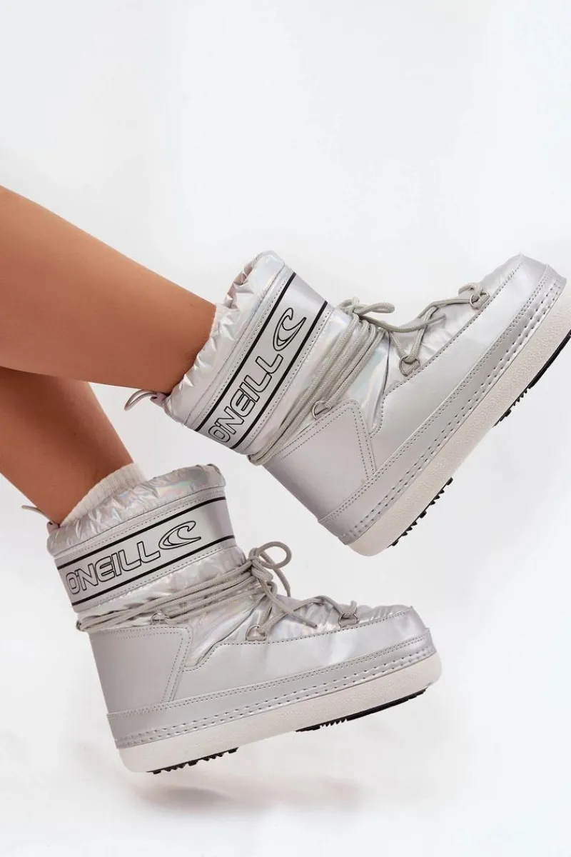 New O'Neill Śniegowce Damskie Z Wiązaniem LISA WOMEN HIGH 90253012.99S Srebrne Srebrny