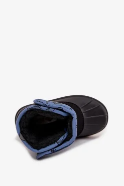 Chłopięce></noscript>Lee Cooper Śniegowce Dziecięce Na Rzep LCJ-25-10-3774 Niebieskie