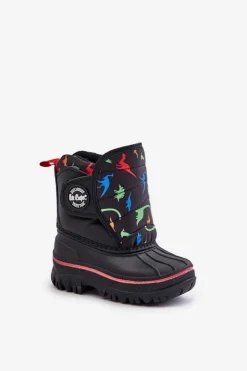 Lee Cooper Śniegowce Dziecięce Na Rzep LCJ-24-44-2861K Czarne