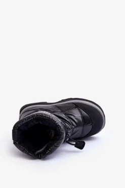 Online Śniegowce Dziecięce Ocieplane Na Suwak Czarne Big Star MM374195 Dzieci Chłopięce|Dziewczęce