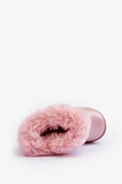 Sale Śniegowce Dziecięce Z Cyrkoniami Różowe Hollee Dzieci Dziewczęce