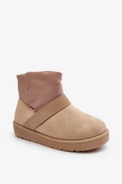 Online Big Star Shoes Śniegowce Ocieplane Na Platformie Beżowe Big Star MM274152 Beżowy