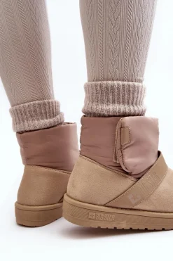 Online Big Star Shoes Śniegowce Ocieplane Na Platformie Beżowe Big Star MM274152 Beżowy