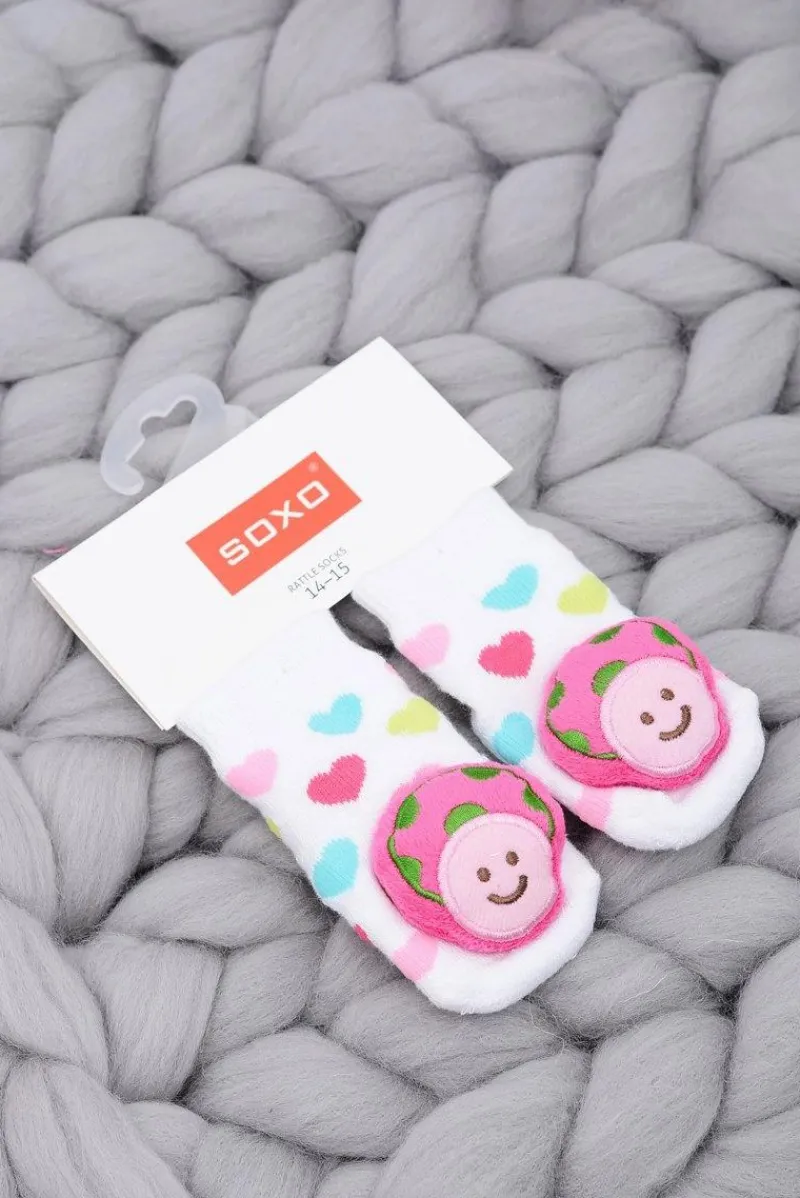 Skarpetki|Skarpetki>Boto Niemowlęce Skarpetki z Grzechotką Grzybkiem Soxo