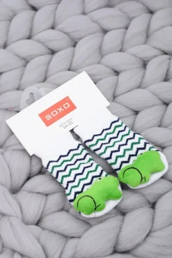 Best Boto Niemowlęce Skarpetki z Grzechotką Żabka Soxo