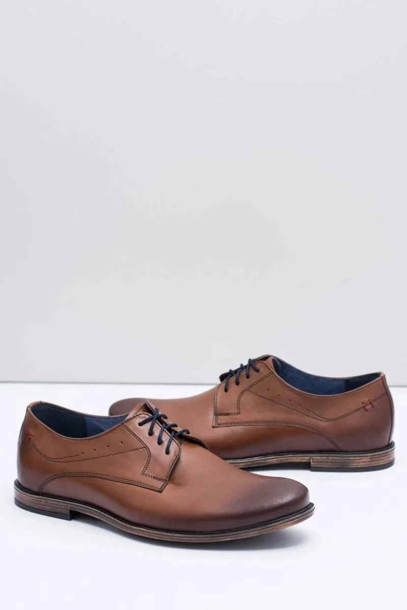 Best Boto Nikopol Brązowe Skórzane Męskie Półbuty James