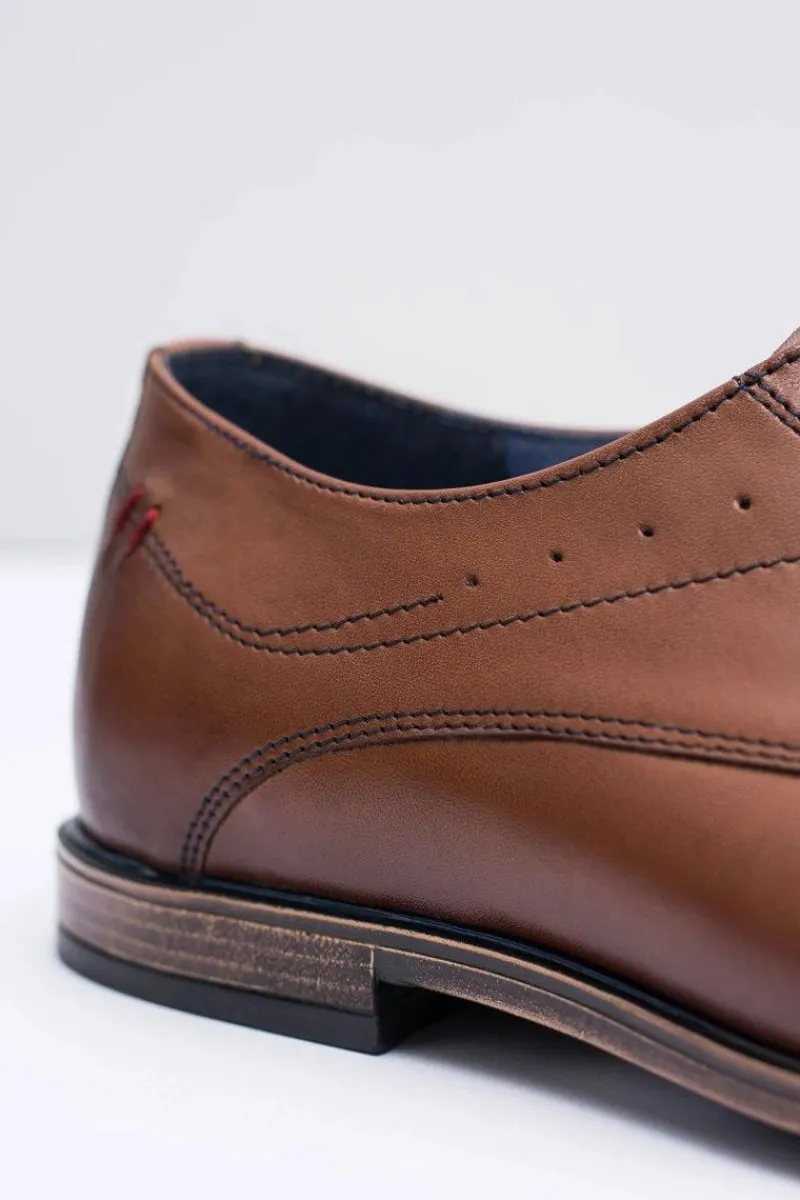 Best Boto Nikopol Brązowe Skórzane Męskie Półbuty James