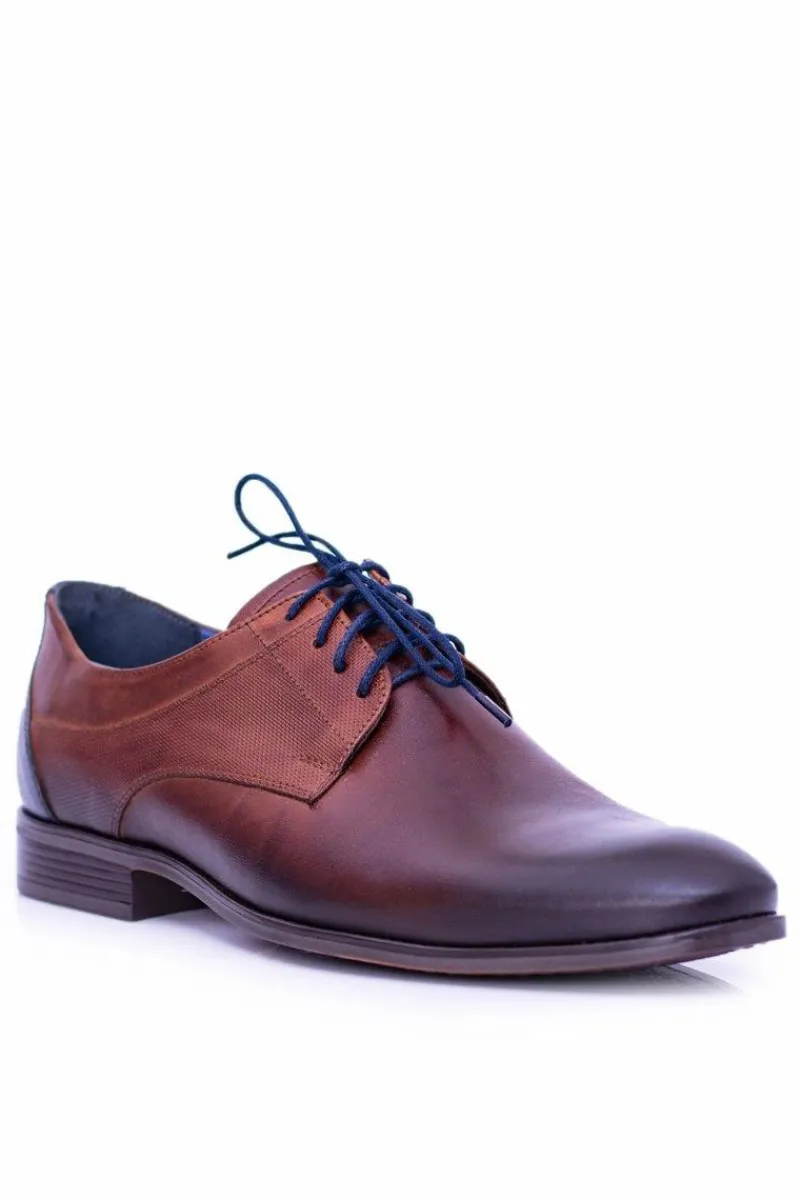 Półbuty Eleganckie>Boto Nikopol Męskie Brązowe Skórzane Półbuty Buty Traditional