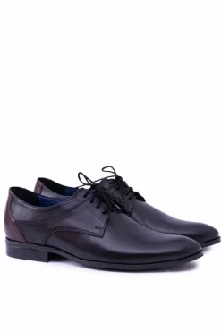 Nikopol Męskie Czarne Skórzane Wizytowe Półbuty Traditional Męskie Półbuty Eleganckie