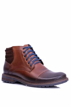Botki Męskie>Boto Nikopol Skórzane Botki Męskie Brązowe Buty Ford